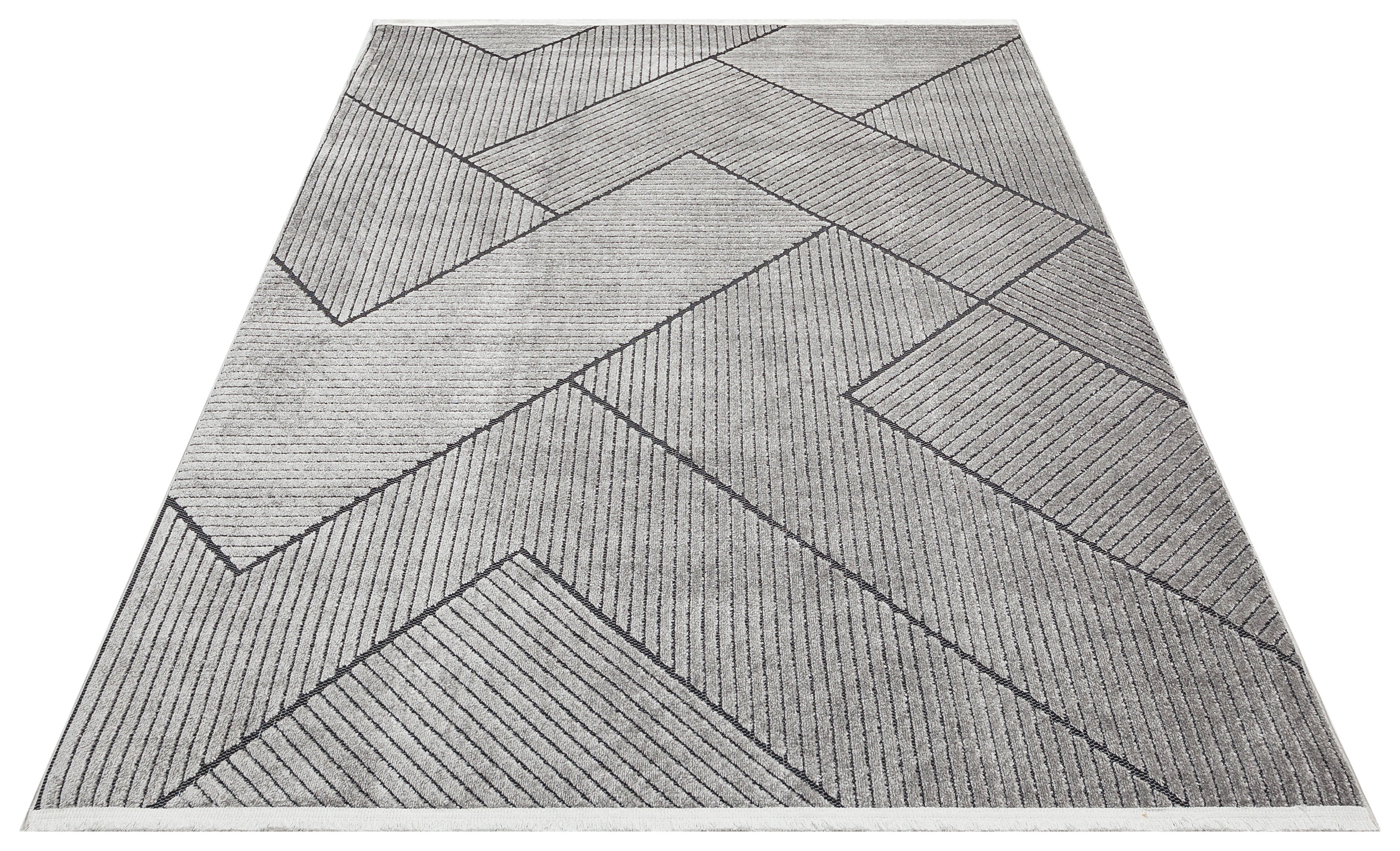 Concept Looms Jazz JAZ16 Grey Black Indoor/Outdoor Rug